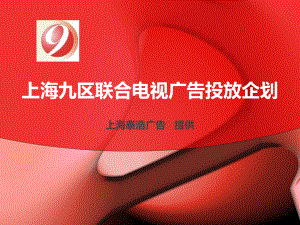 上海某县联合电视广告投放企划