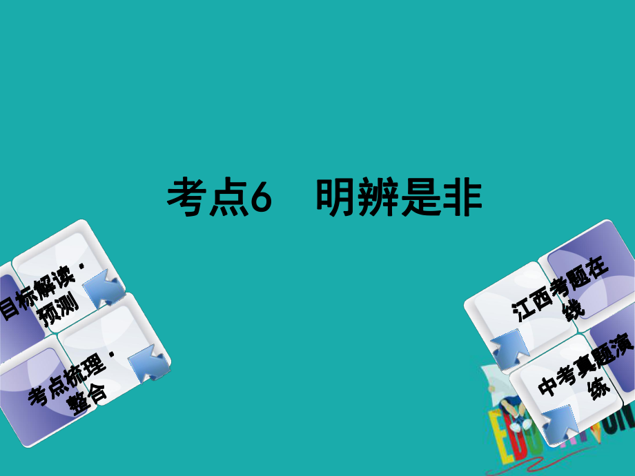 政治方案 第一單元 心理與品德 6 明辨是非教材梳理_第1頁