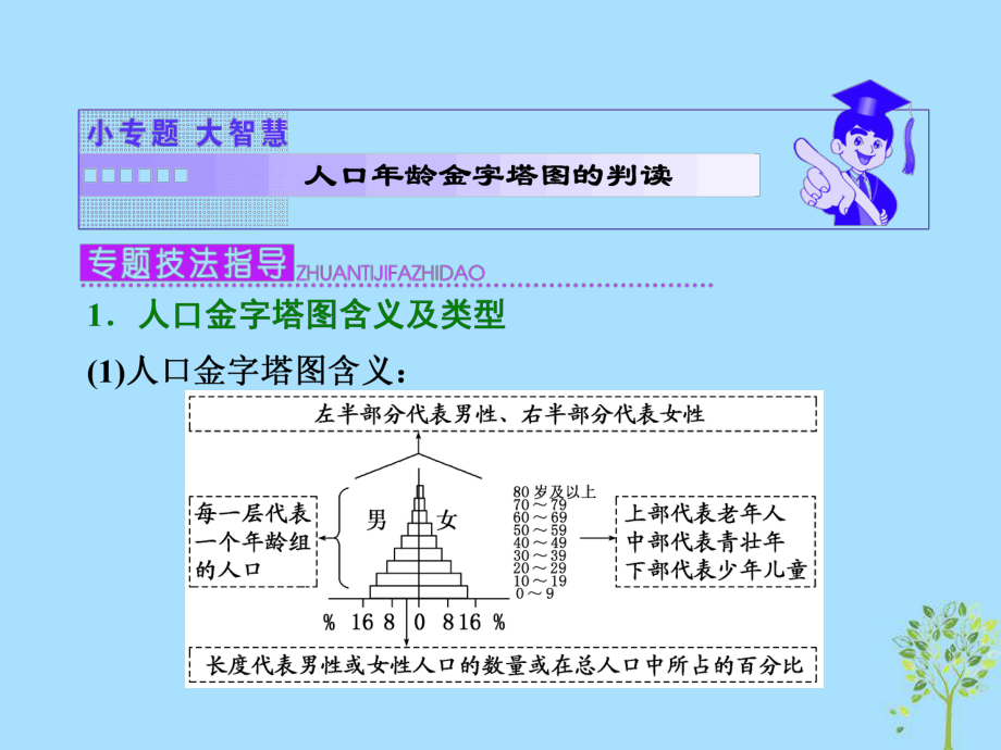 地理 第一章 人口的增長、遷移與合理容量 小 大智慧 人口年齡金字塔圖的判讀 中圖版必修2_第1頁