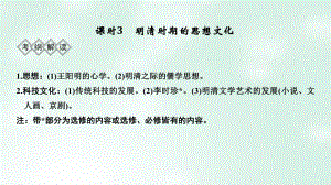 歷史階段五 中華文明的輝煌與危機(jī)——明清（1840年前）課時3 明清時期的思想文化 岳麓版