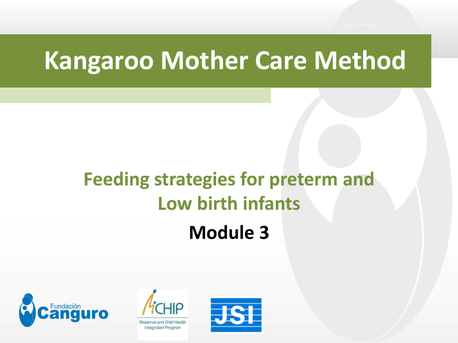 Kangaroo Mother Care Method：袋鼠妈妈护理方法_第1页