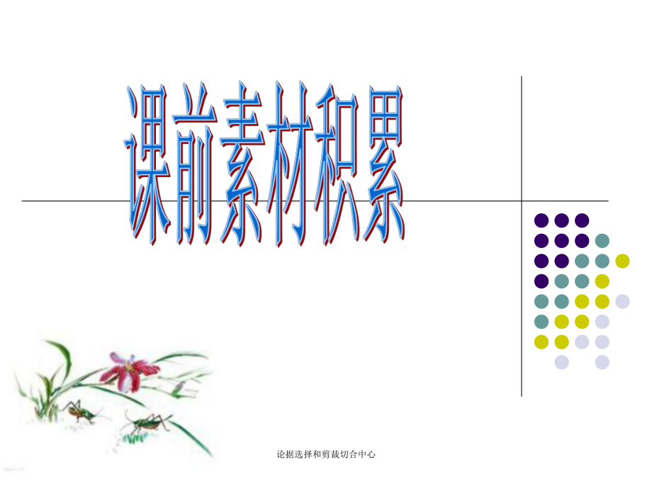 论据选择和剪裁切合中心_第1页