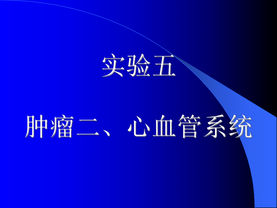 病理學實驗課件：實驗五 腫瘤二、心血管系統(tǒng)_第1頁