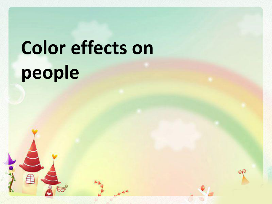 颜色对心情的影响英语演讲_第1页