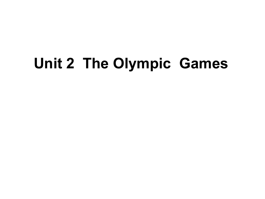 人教新课标必修二Unit2TheOlympicGames[语言点课件]_第1页