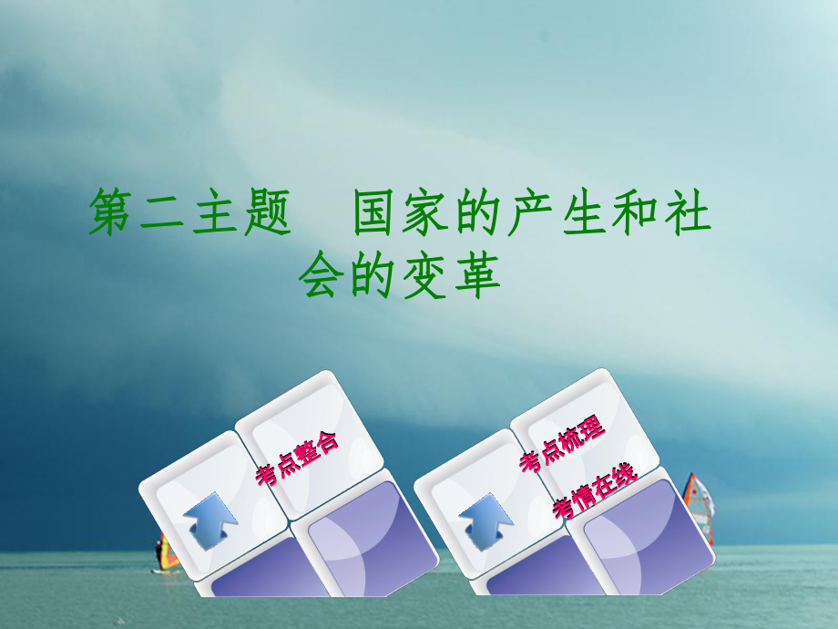 歷史第一部分 中國古代史 第二主題 國家的產(chǎn)生和社會的變革_第1頁