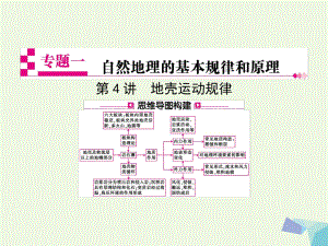 地理熱點(diǎn)重點(diǎn)難點(diǎn)細(xì)致講解 一 自然地理的基本規(guī)律和原理 第4講 地殼運(yùn)動(dòng)規(guī)律