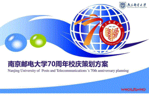 南京邮电大学70周年校庆策划方案课件