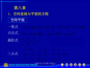 中国矿业大学高数下册复习课件
