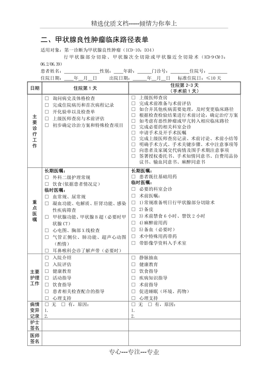 甲状腺良性肿瘤临床路径_第1页