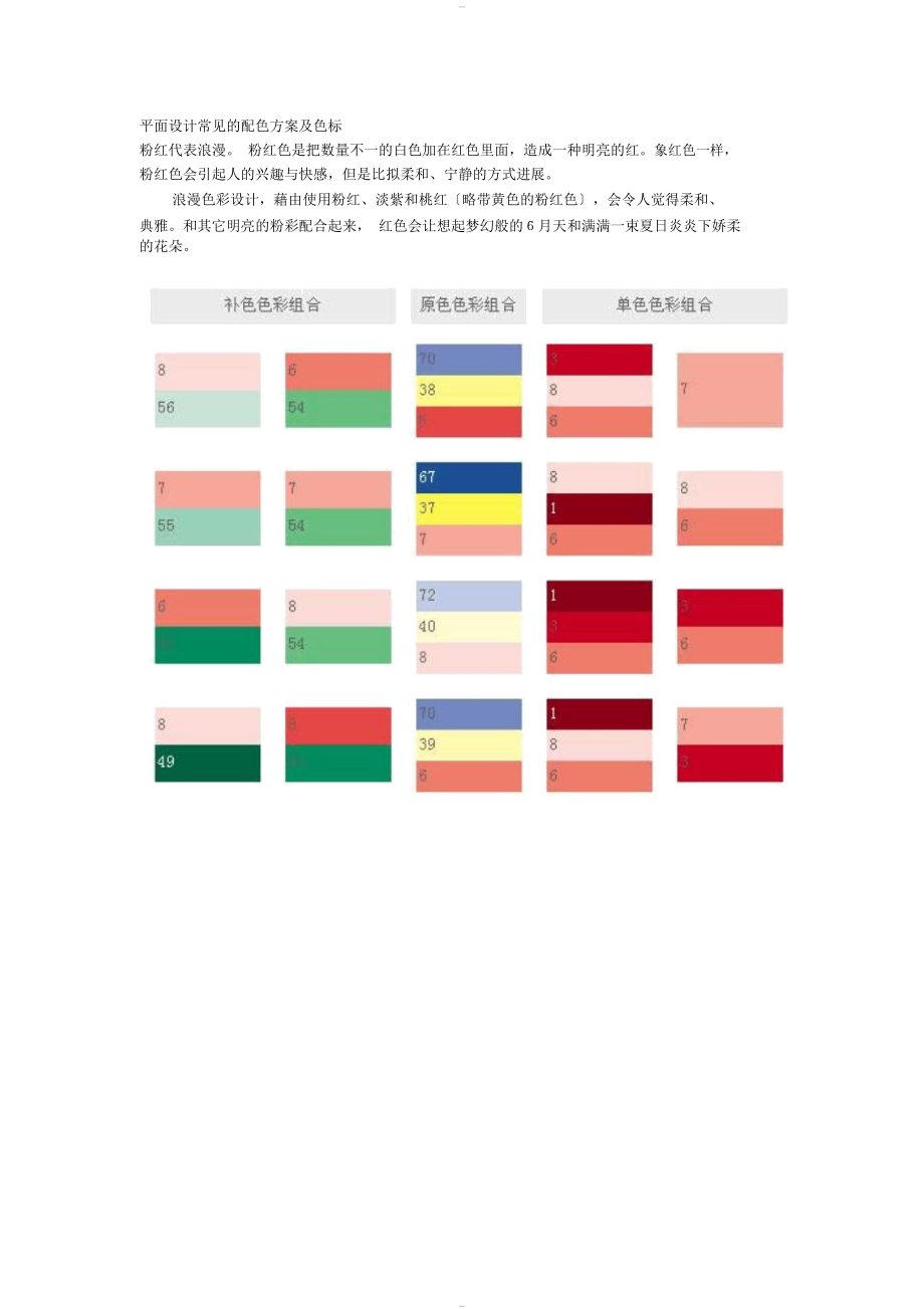 平面设计常见地配色方案与色标(最精典、最全地色板)_extract_第1页