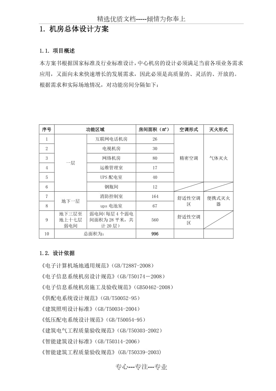 弱电机房方案_第1页