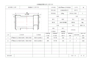 后鋼板彈簧吊耳工藝卡