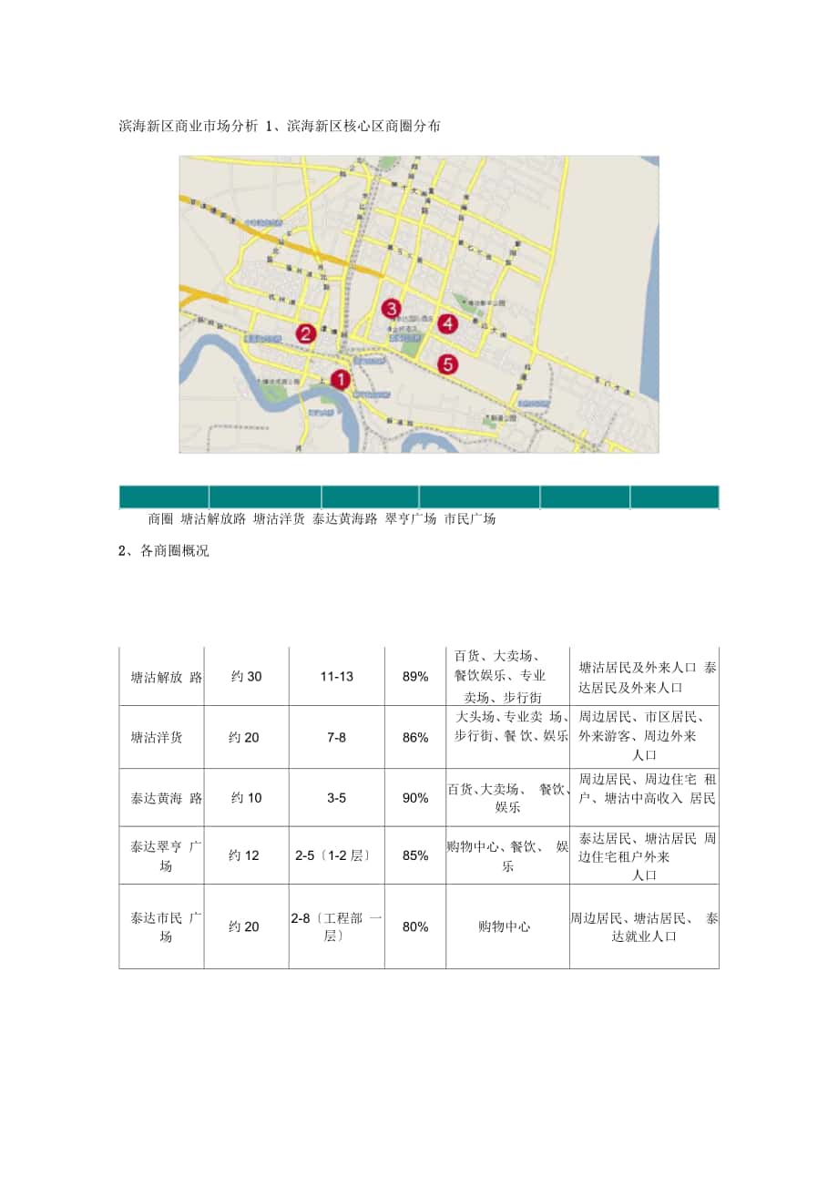 天津市滨海新区商业市场调查研究报告_第1页