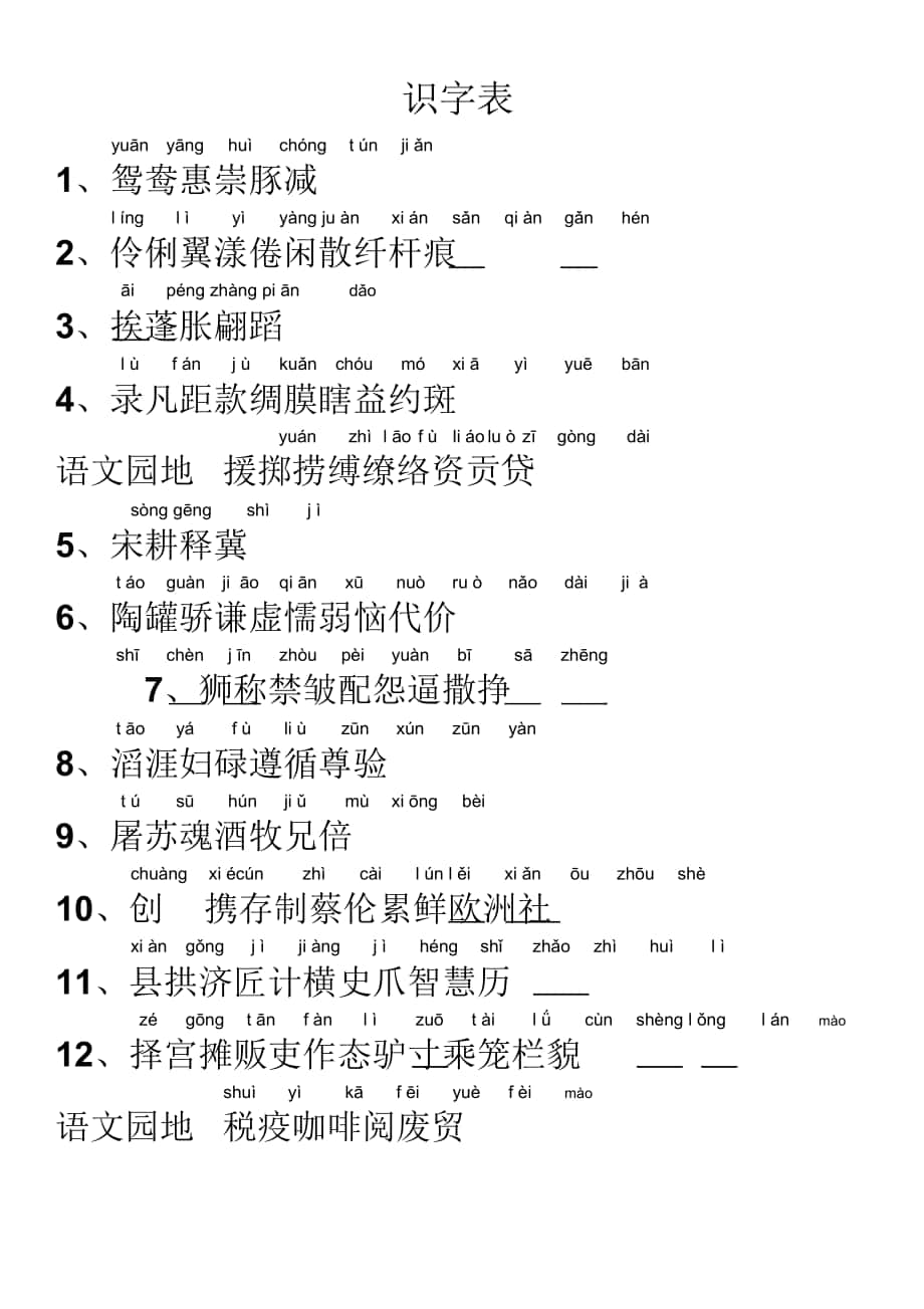 【部編版】三年級(jí)語文下冊(cè)：基礎(chǔ)知識(shí)全面復(fù)習(xí)_第1頁