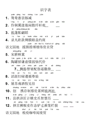 【部編版】三年級(jí)語文下冊(cè)：基礎(chǔ)知識(shí)全面復(fù)習(xí)