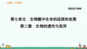 人教八年級生物下冊《生物的遺傳與變異》期末復(fù)習知識匯總