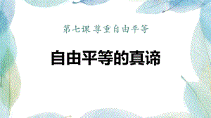 人教版道德與法治八年級下冊《自由平等的真諦》課件