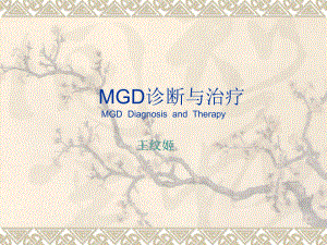 MGD诊断与治疗ppt课件