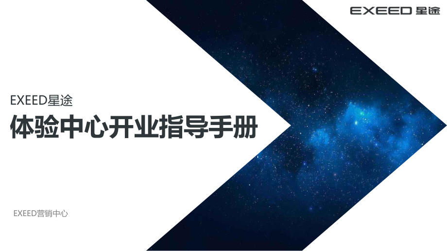 EXEED星途體驗(yàn)中心開業(yè)指導(dǎo)手冊_第1頁