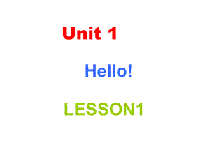 青少版新概念英语入门级Aunit112pptppt课件