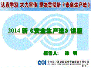 2014新《安全生产法》讲座徐明培训版