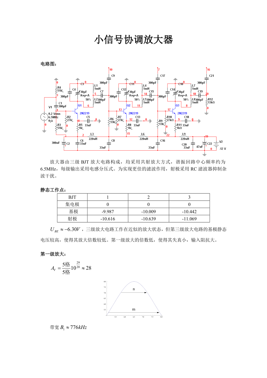 小信号协调放大器_第1页