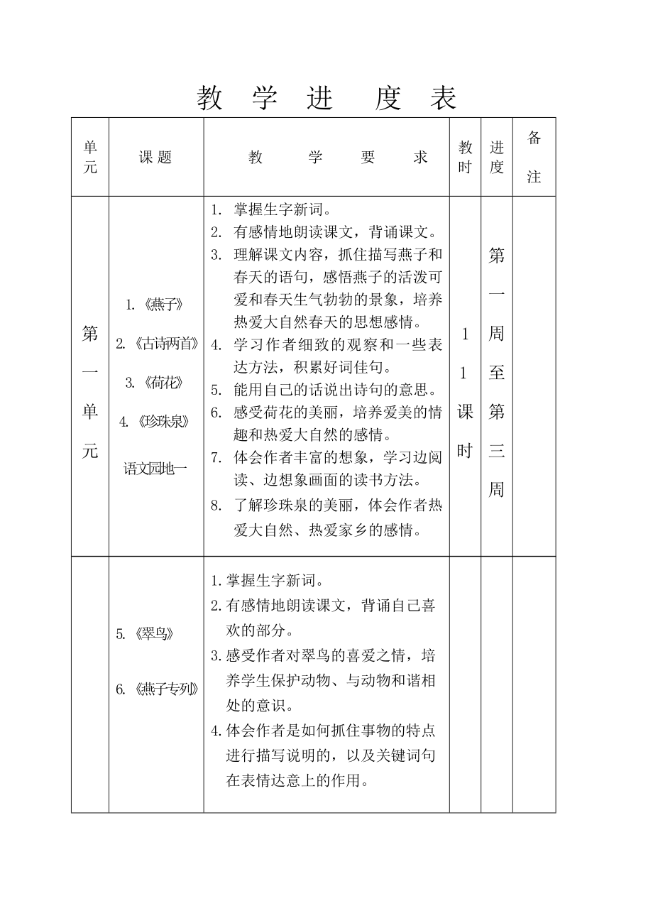 新人教版三年语文下册科计划_第1页