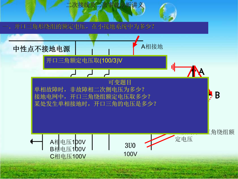 二次接线及二次事故分析讲义_第1页