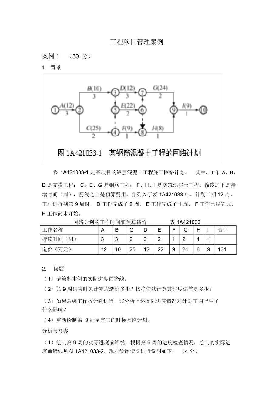 项目管理案例分析_第1页