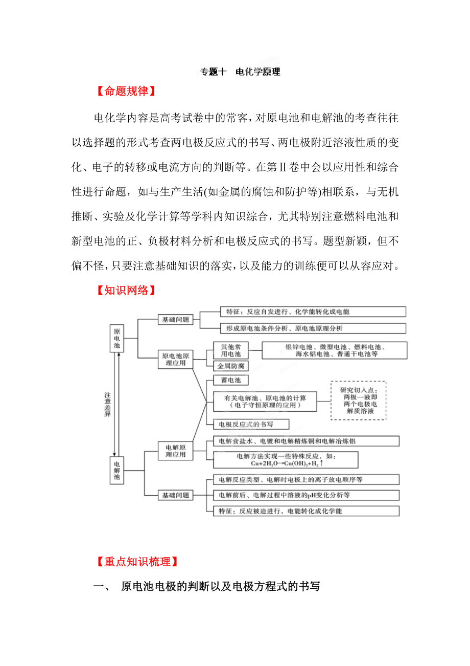 [高三理化生]高考化學(xué)第二輪專題考點(diǎn)復(fù)習(xí)教案10_第1頁