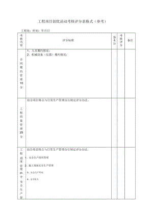 施工《項(xiàng)目管理制度》表格