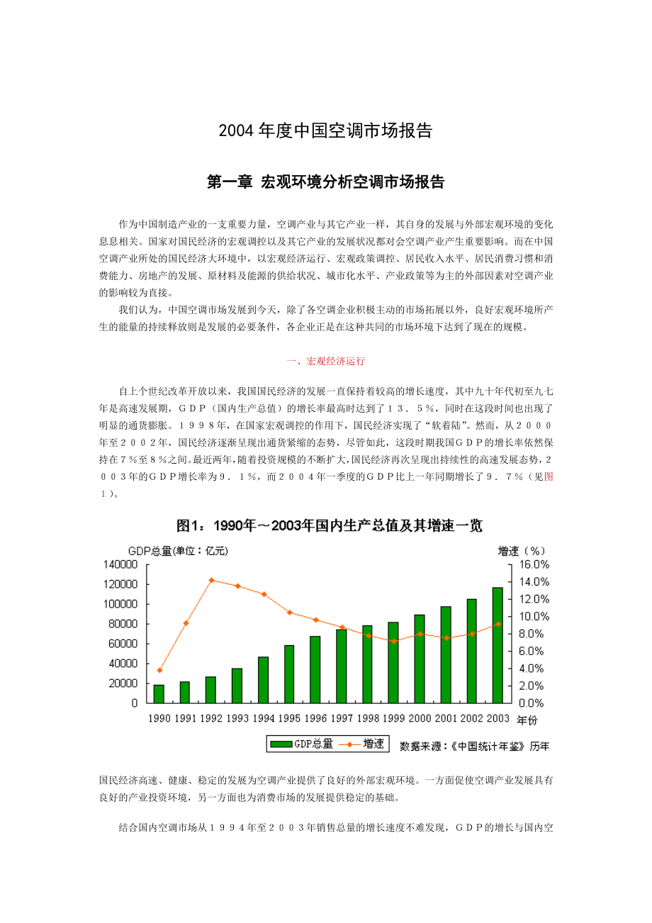 中国空调市场报告_第1页