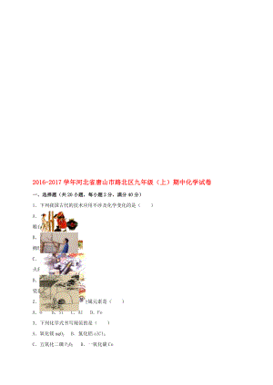 九年級化學(xué)上學(xué)期期中試卷含解析 新人教版27.