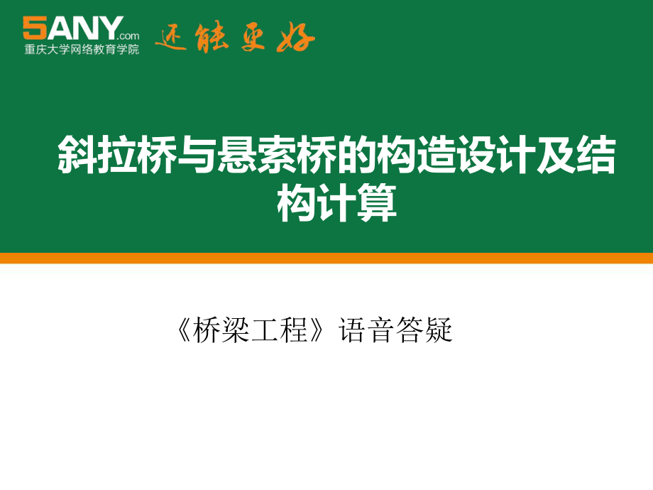 10月斜拉桥与悬索桥的构造设计及结构计算_第1页