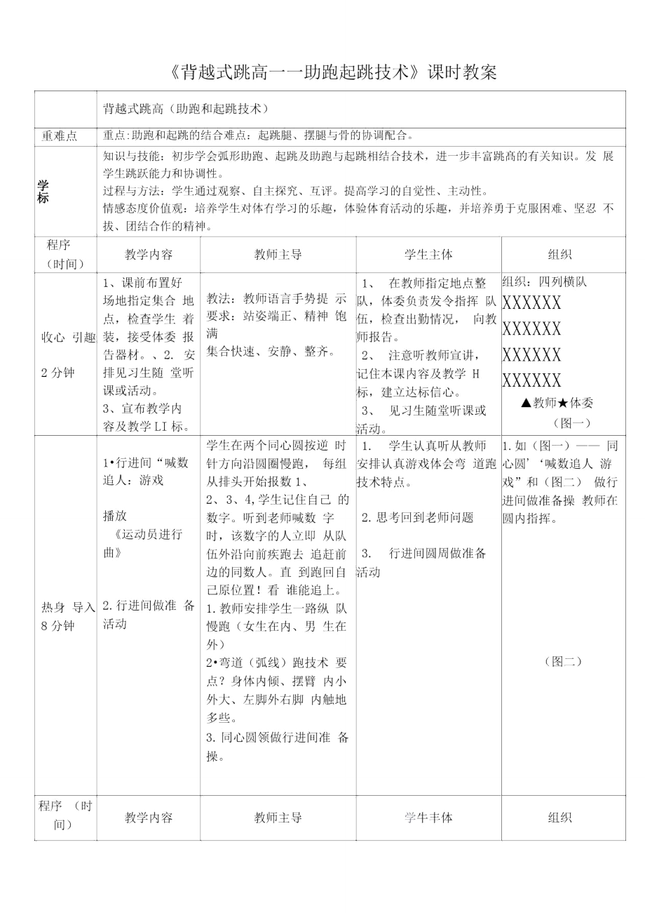 《背越式跳高——助跑起跳技術(shù)》教學(xué)設(shè)計(jì)_第1頁(yè)