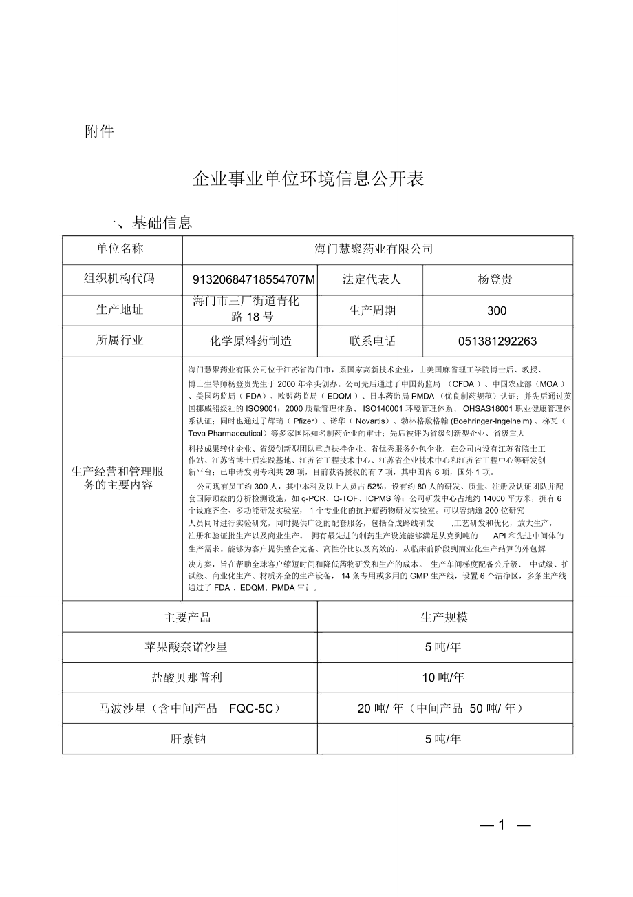 企業(yè)事業(yè)單位環(huán)境信息公開_第1頁