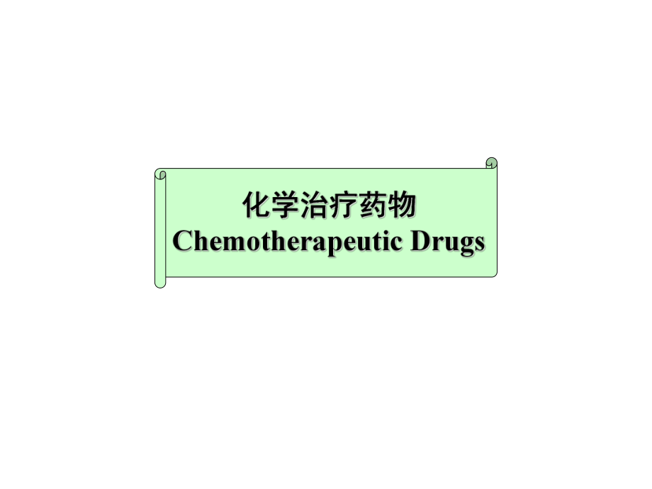化学治疗药物ChemotherapeuticDrugs_第1页
