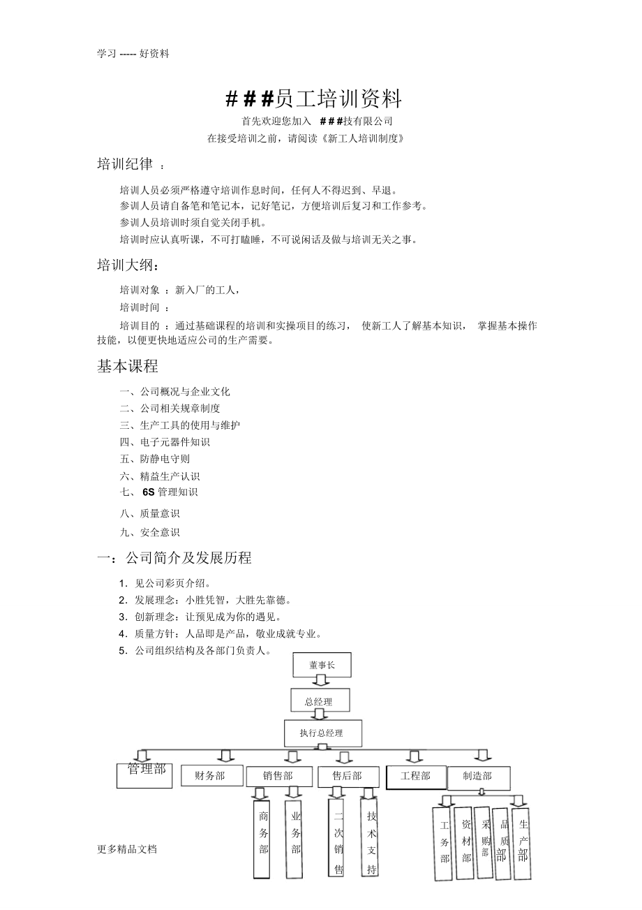 新员工变成好员工的培训资料汇编_第1页