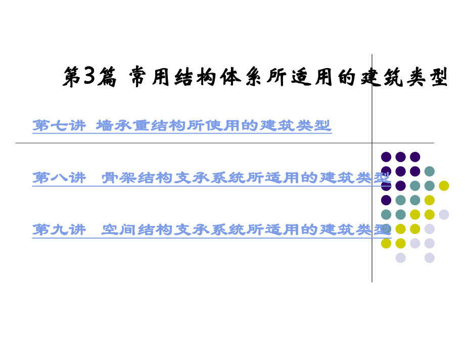 3.1墙体承重结构所适用的建筑类型_第1页