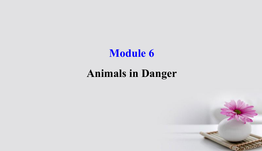 高考英语一轮复习Module6TheTangPoemsAnimalsinDanger课件外研版必修509171223_第1页