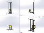 高空升降作業(yè)臺車三維SW模型圖