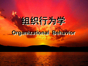 组织行为学OrganizationalBehavior