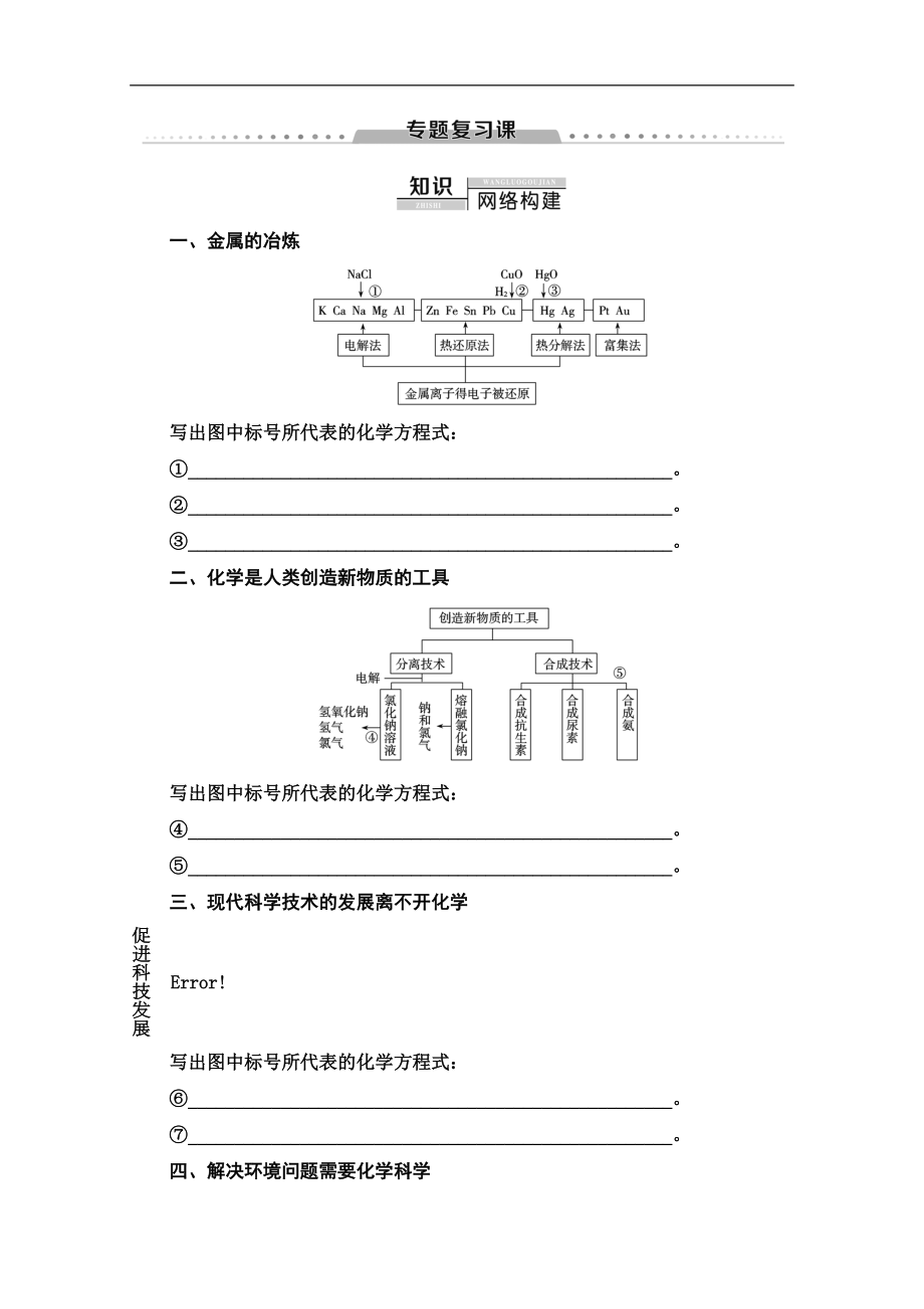 同步苏教化学必修二新突破讲义：专题4 专题复习课 Word版含答案_第1页