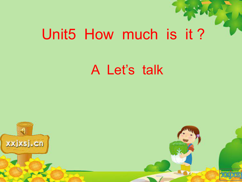 PEP小学英语四年级下册Unit5 How much is it ALet’s talk课件_第1页