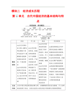 高三歷史人教版一輪教師用書(shū)：模塊二 第6單元 第13講　發(fā)達(dá)的古代農(nóng)業(yè)和手工業(yè) Word版含解析