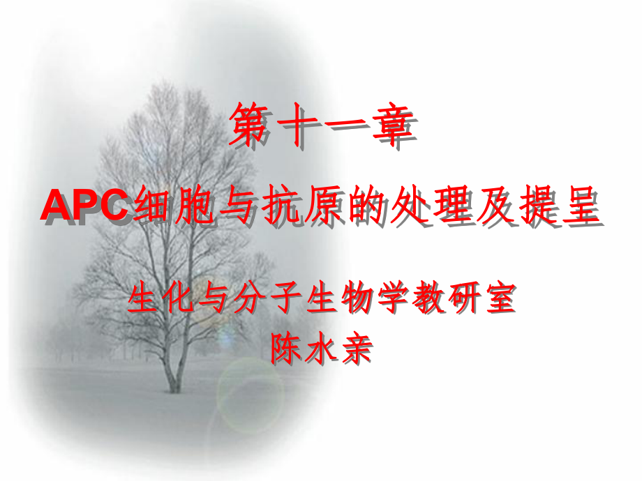 APC与抗原的处理及提呈PPT课件_第1页