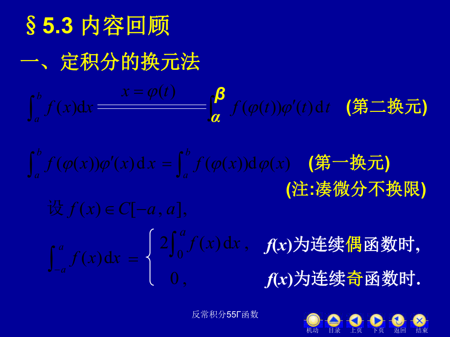 反常积分55Γ函数课件_第1页