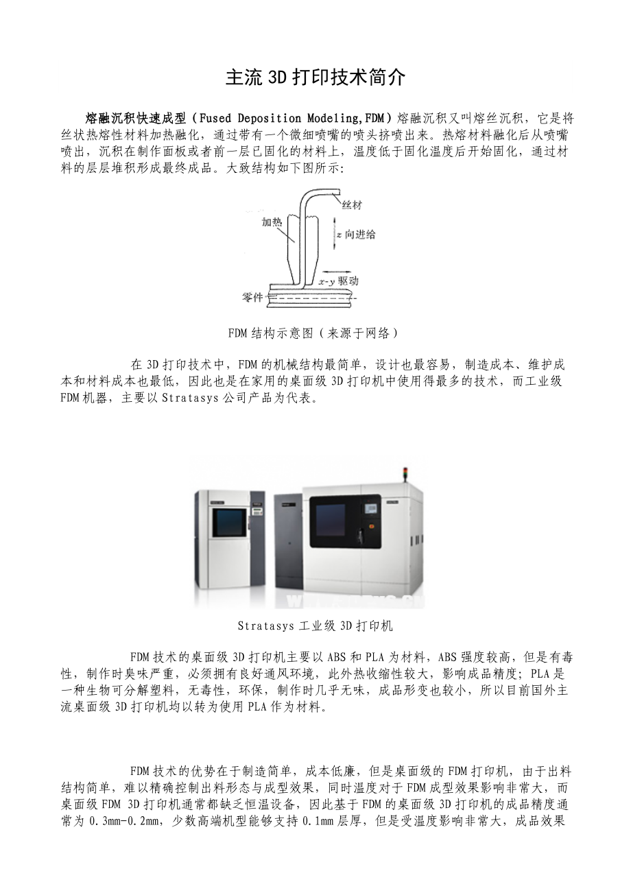 主流3D打印技术简介_第1页