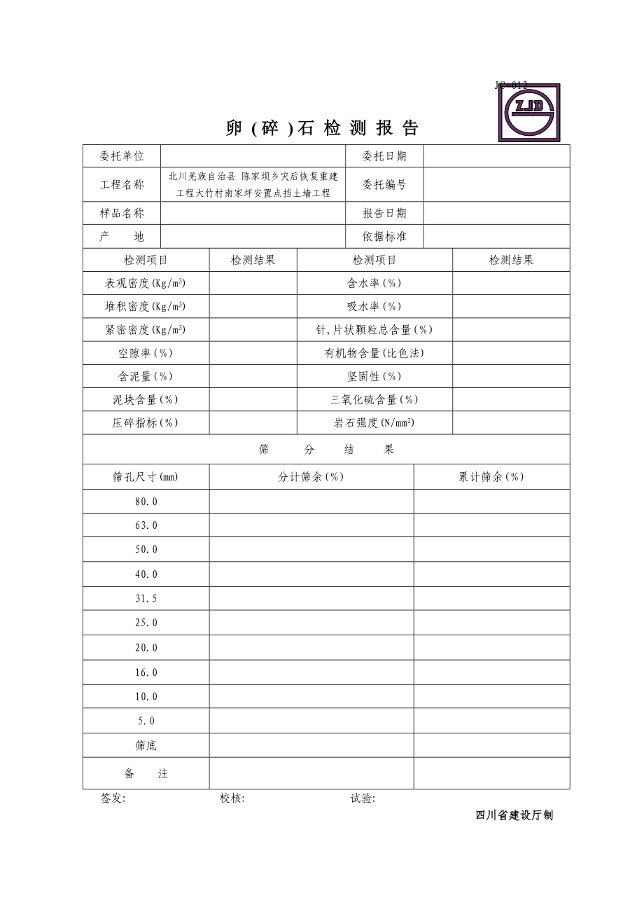 JC012卵(碎)石检测报告_第1页